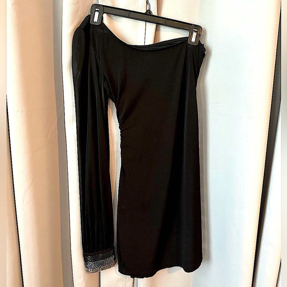 Ruby Rox Mini Cocktail Dress Sequin Sleeve